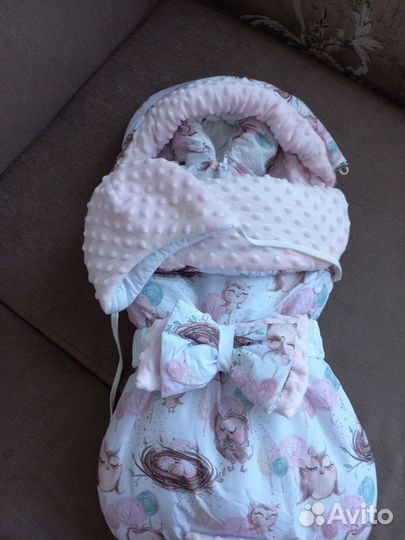 Конверт на выписку зимний для девочки