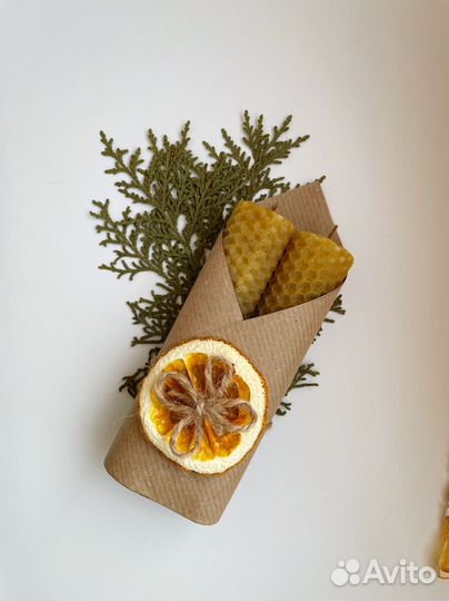 Эко-свечи из пчелиного воска