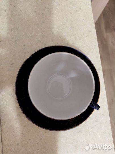 Чайная пара лфз кобальт позолота