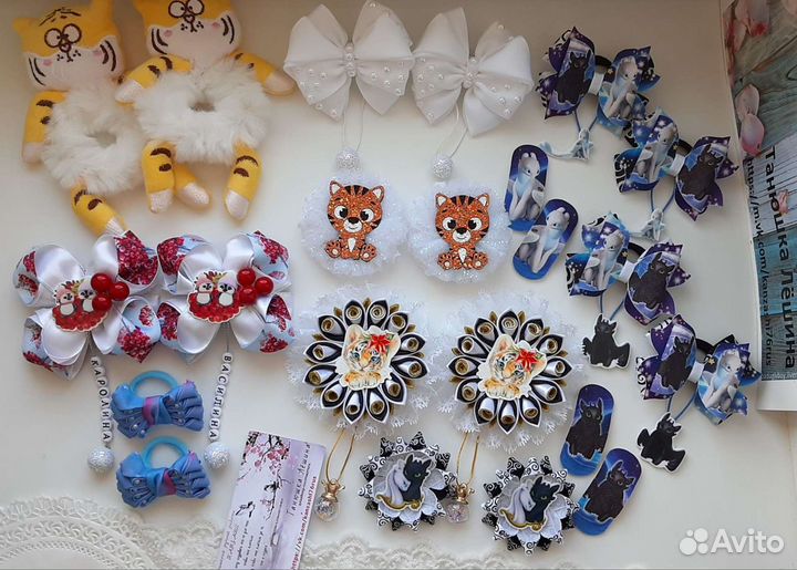 Бантики ручной работы, бантики, повязки, ободки