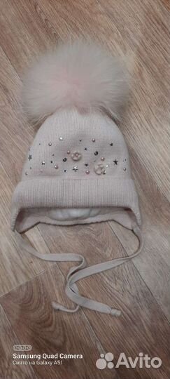 Шапка зимняя для девочки 48 50