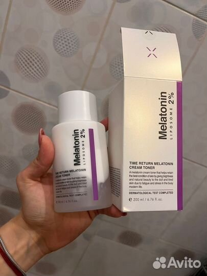 Крем-тонер для лица с Мелатонином