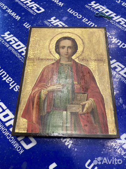 Икона святой Пантелеимон. Афон, кипарис