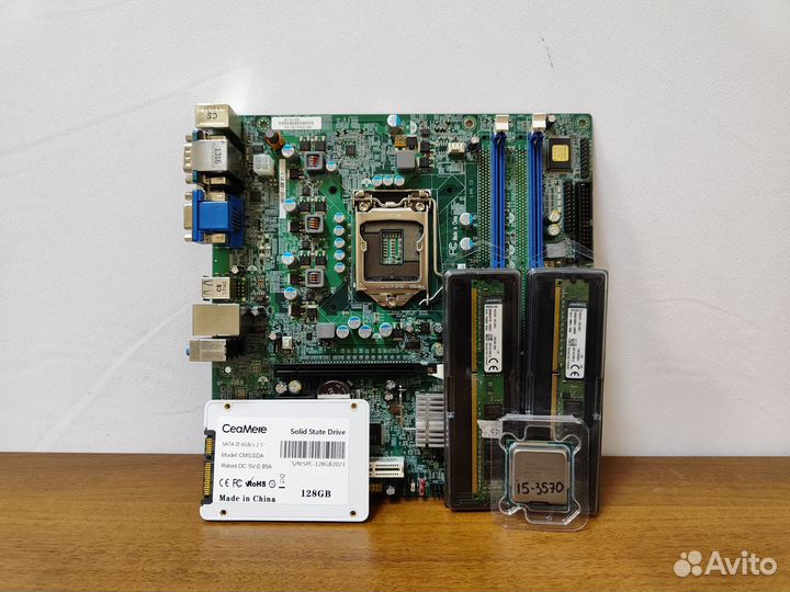 Материнская плата 1155+i5-3570+DDR3-8Gb+SSD128Gb