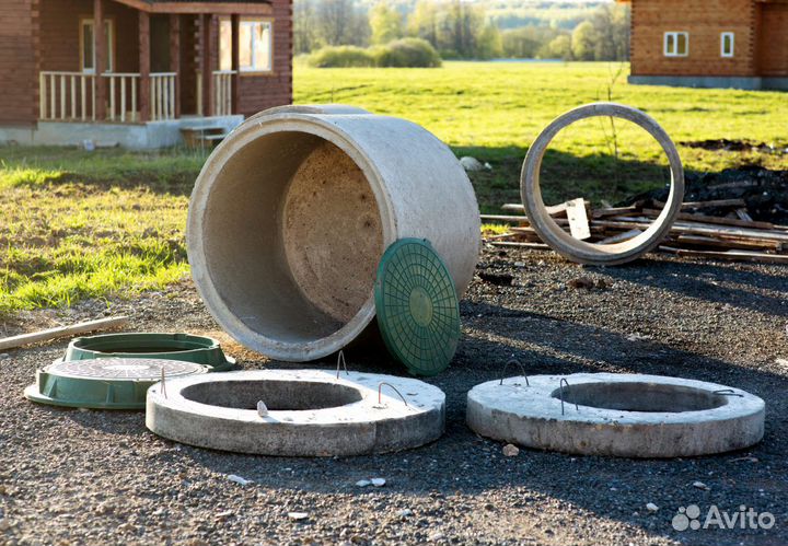 Бетонные кольца 1 метр