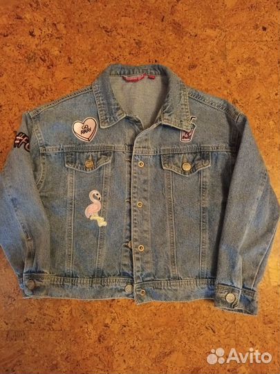 Джинсовая куртка для девочки 5-6 лет