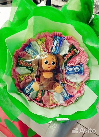 Сладкие букеты из конфет