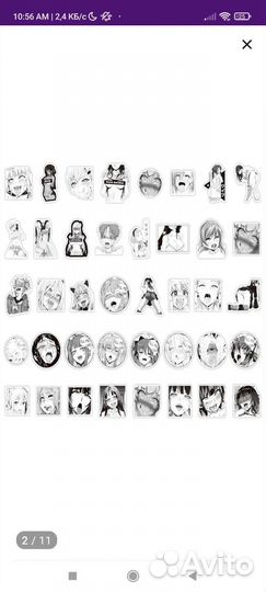 Наклейки хентаи аниме