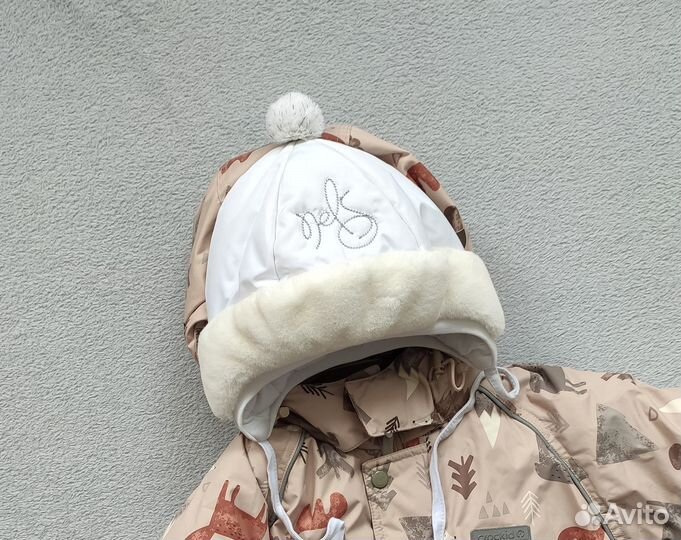 Шапка зимняя nels, шлем демисезон чудо кроха