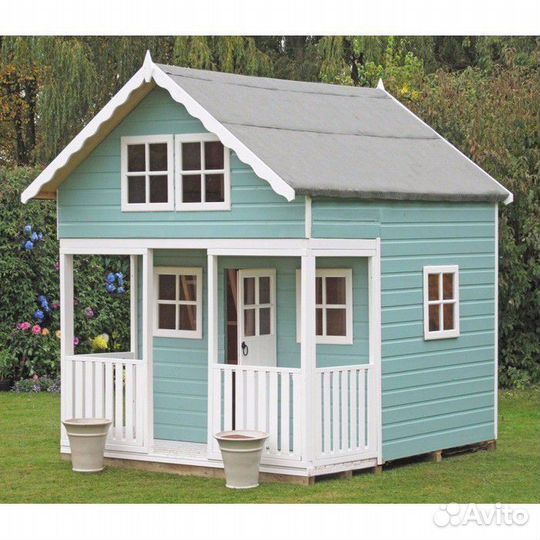 Детский уличный игровой домик из дерева