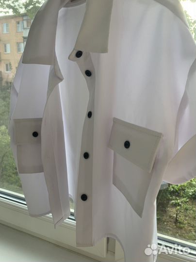 Блузка школьная, размер 140-146