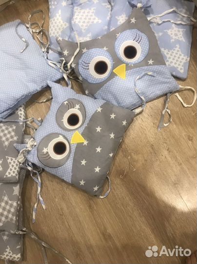 Бортики в детскую кроватку бу