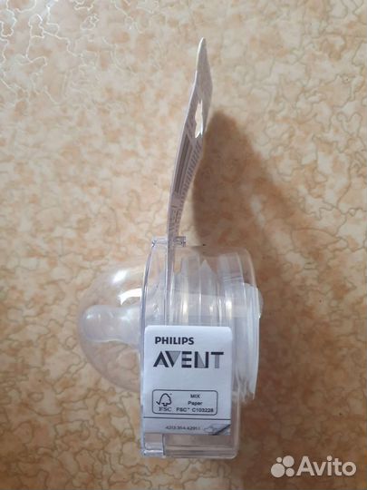 Соски бутылочные avent natural 0m+