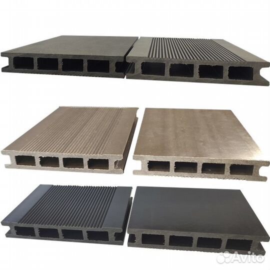 Террасная доска из дпк Slim 140х24мм Финский профи