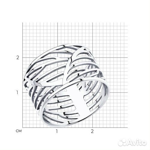 Кольцо Diamant из серебра, 94-110-00751-1, р.18