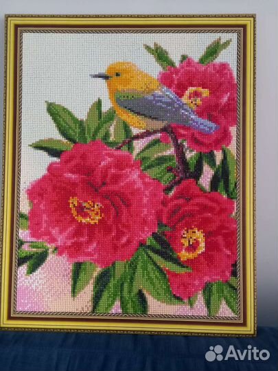 Алмазная мозаика готовая 40*50 на подрамнике