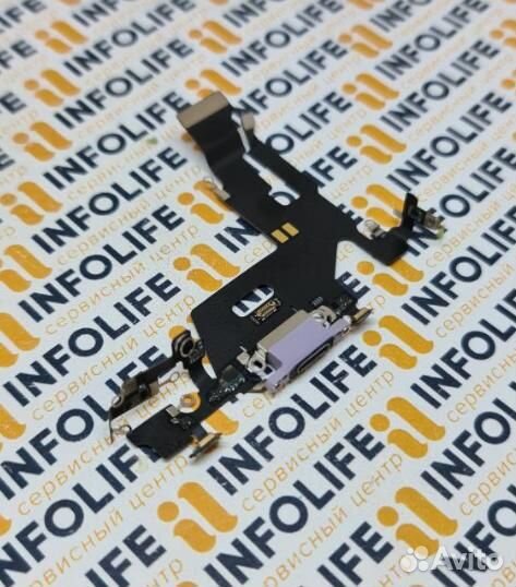 Нижний шлейф (зарядки) для iPhone 11 Снятый Orig