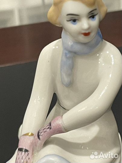 Статуэтка Девочка Фигуристка Фарфор