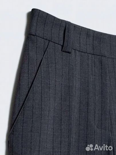 Брюки Lime серые в полоску