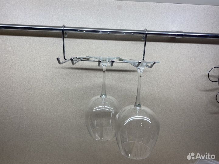 Полки для фужеров на рейлинг