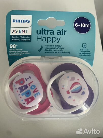 Пустышка avent 6 18