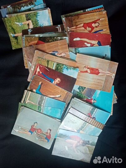 Фото открытка Гимнастика Физкультура 3кл 1973г