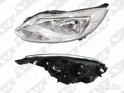 Фара левая хром (Ford Focus)