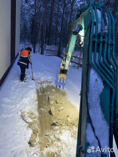 Услуги экскаватора мини миниэксковатор