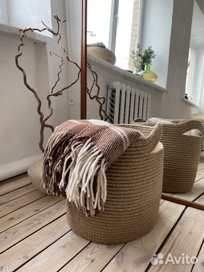 Корзина для пледов