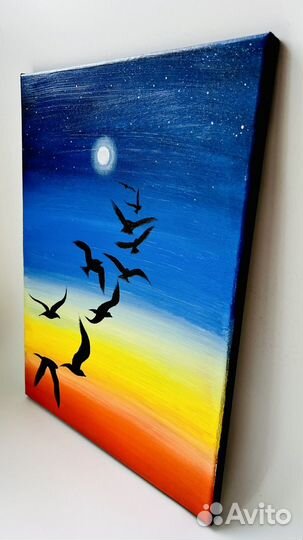 Картина акрилом на холсте