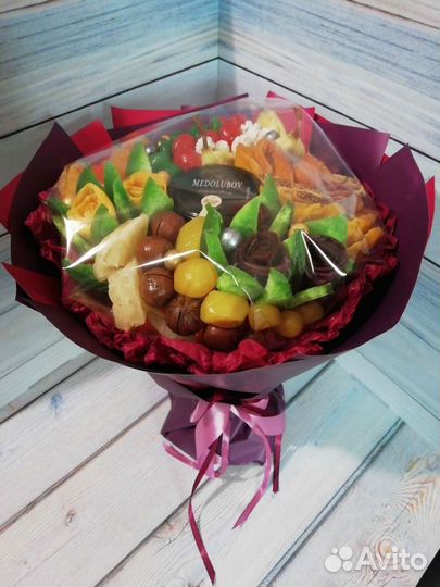 Съедобные букеты из сухофруктов день учителя