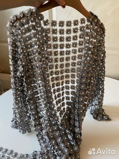 Накидка туника бусины