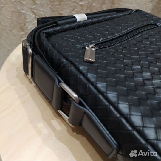 Сумка мужская экокожа черная новая