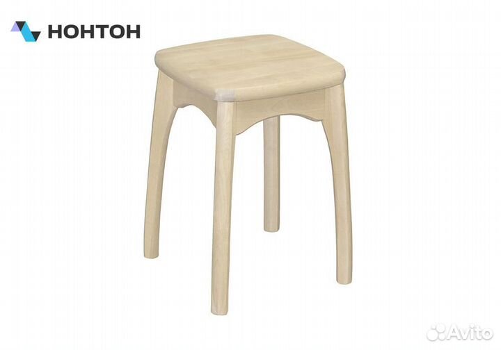 Табурет с фигурной ножкой