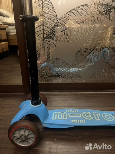 Самокат mini micro deluxe голубой