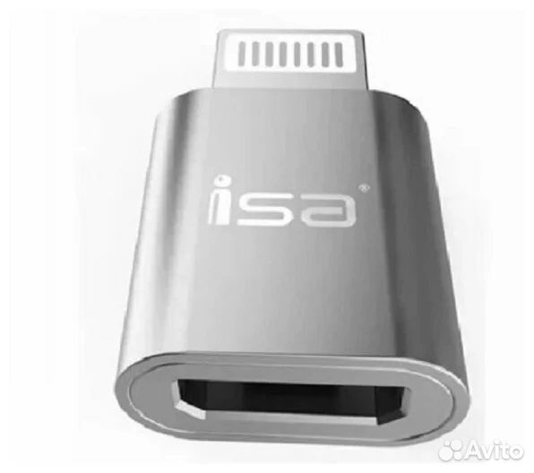 Переходник Micro USB на Apple Lightning 8- Pin ISA