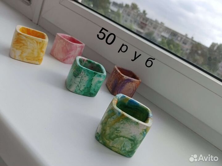 Кашпо из гипса