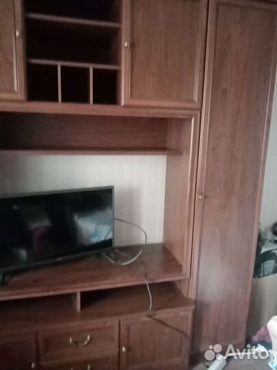 Мебель стенка Шатура Кармен орех