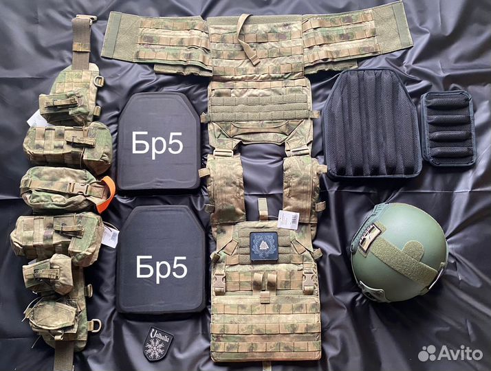 Комплект ссо,шлем Бр1+,бронеплиты Бр5,напашник