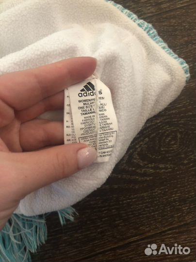Женский шарф и шапка Adidas
