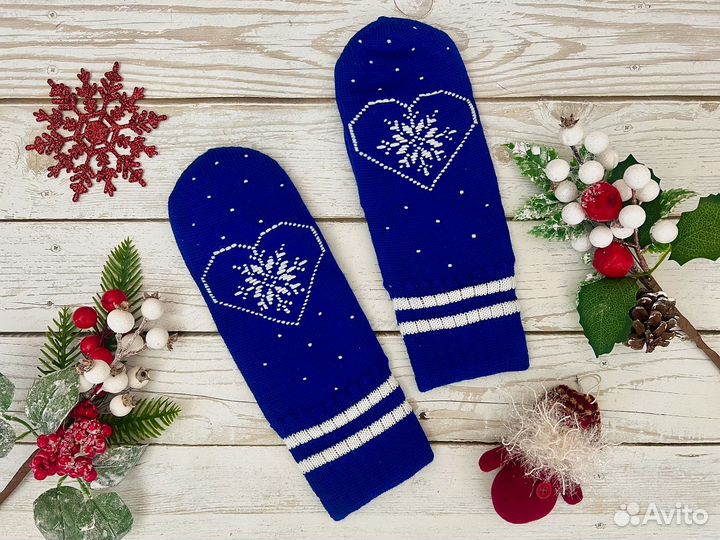 Варежки женские теплые новые