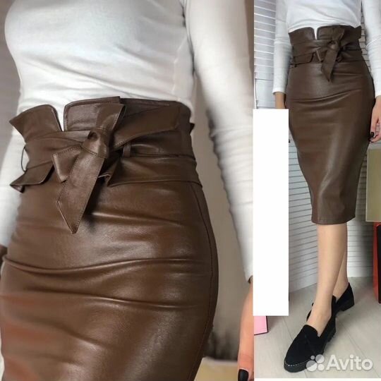 Кожаная юбка