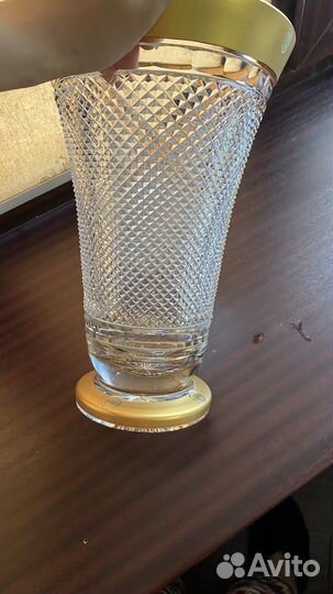 Хрустальная ваза ручной работы