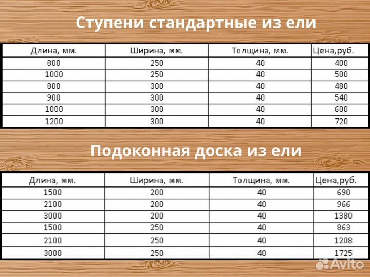 Ступени из ели
