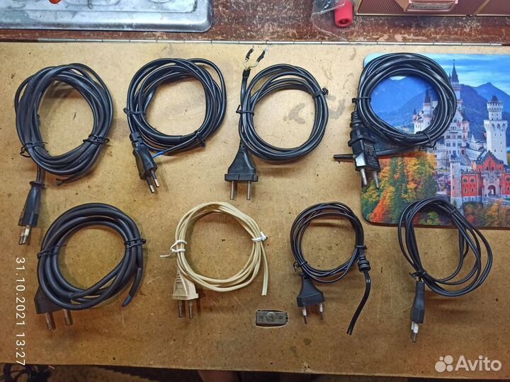 Сетевой шнур провод кабель без разьёма 220 вольт