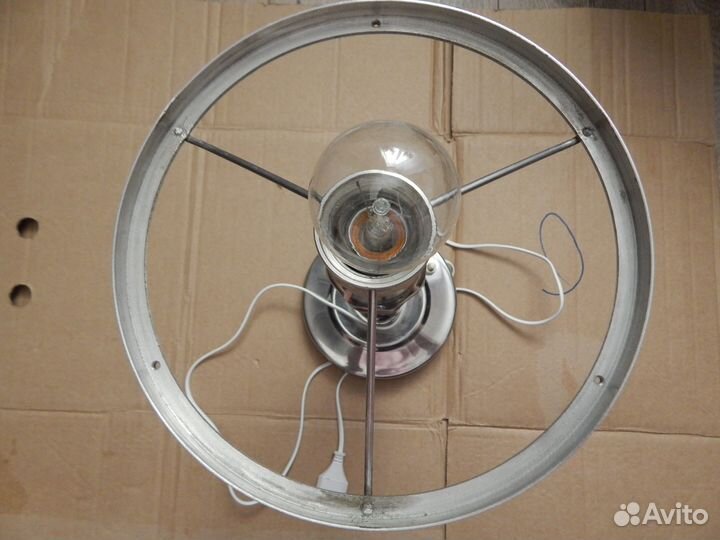 Настольная лампа ссср.Зеленый плафон