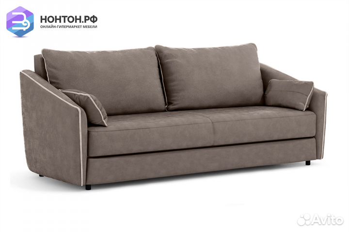 Диван книжка Флэш бежевый светло-коричневый