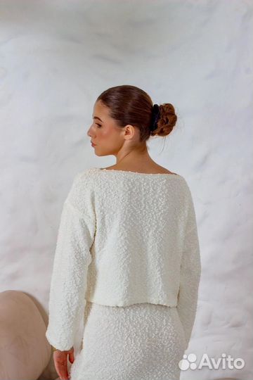 Костюм женский из пушистого трикотажа