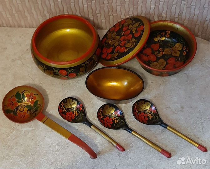 Посуда хохлома СССР