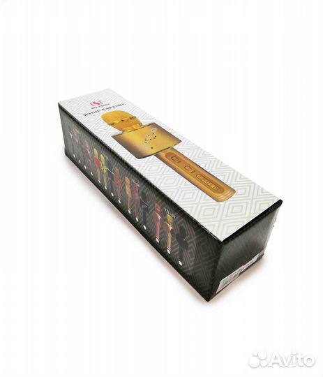 Красивый караоке-микрофон YS-63 rose gold.Маг-н